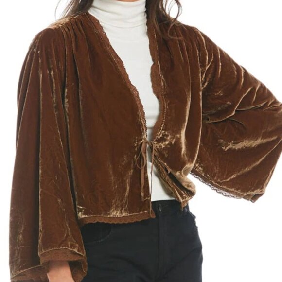 Free People Velvet Jacket "EUC" - Picture 14 of 16